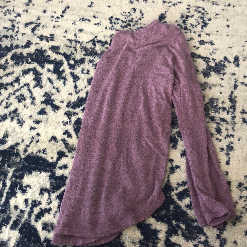 Purple long sleeve top